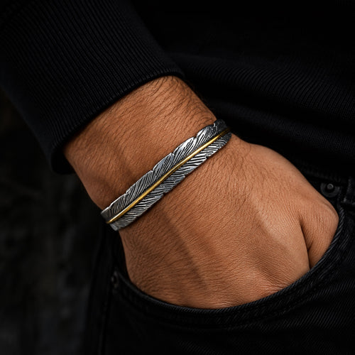 Brazalete Pluma Imperial Bicolor