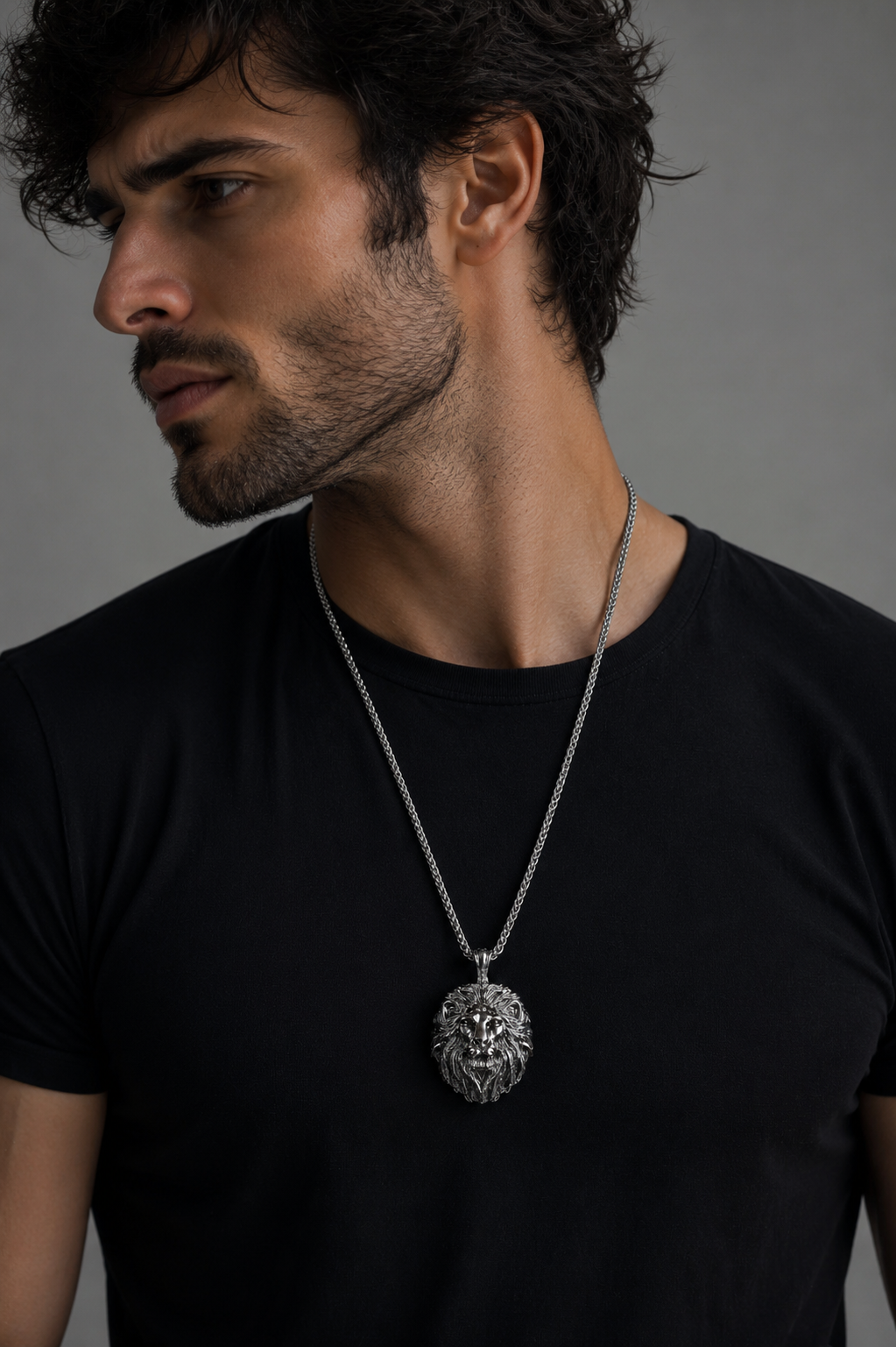 Collar León Imperial de Acero Inoxidable