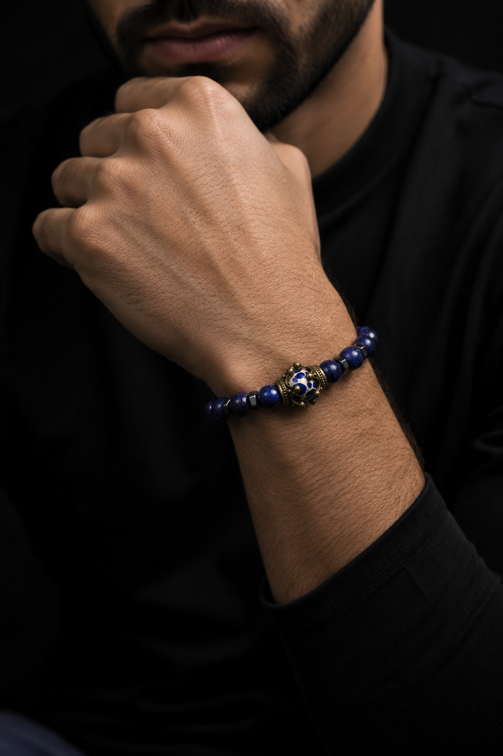 Pulsera de Lapislázuli Imperial para Hombre