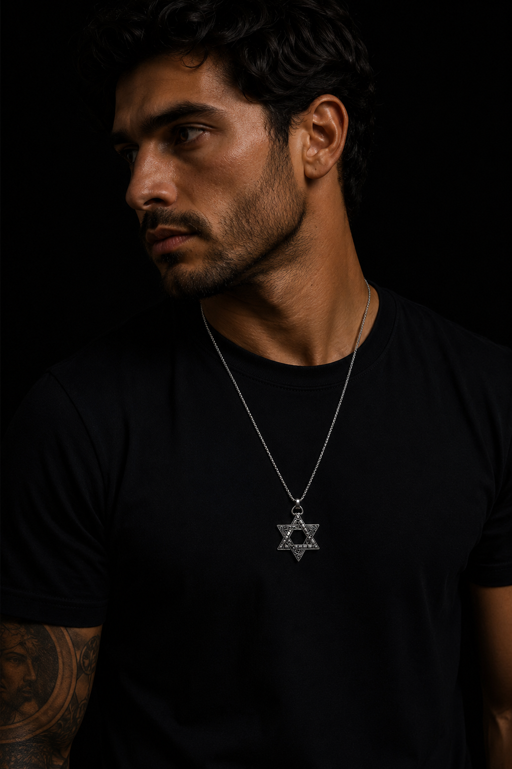 Collar Estrella de David en Acero Inoxidable | Luno Shop