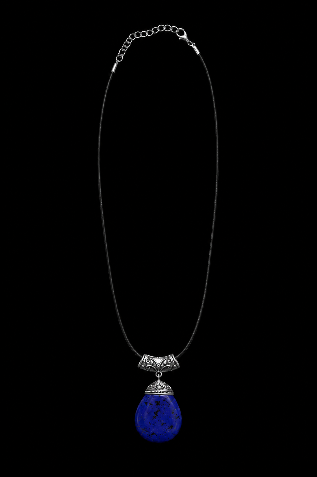 Collar Lapislázuli Ancestral con Cordón de Cuero