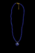 Collar Corazón de Lapislázuli Natural con Cuentas de Piedra | Luno Shop